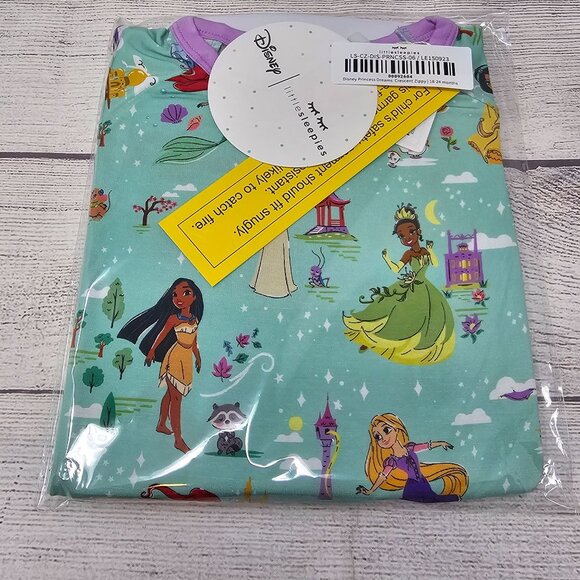 NIB Little Sleepies Disney Princess Dreams Crescent Zippy Size 18-24 months - Picture 1 of 3